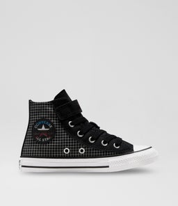 TRANSFORMERS CTAS HI JUNIOR C1 BLACK WHITE RED CANVAS