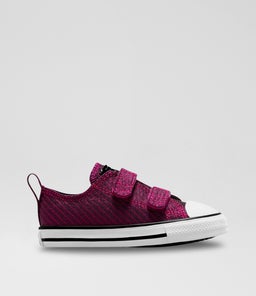 CTAS OX TODDLER C1 PRIME PINK WHITE BLACK CANVAS