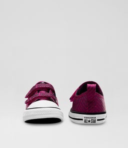 CTAS OX TODDLER C1 PRIME PINK WHITE BLACK CANVAS