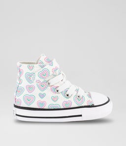 CTAS HI TODDLER C1 WHITE PINK WHITE CANVAS