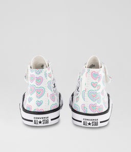 CTAS HI TODDLER C1 WHITE PINK WHITE CANVAS