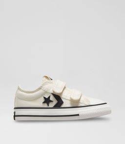 STAR PLAYER TODDLER C1 WHITE BLACK CANVAS