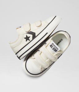 STAR PLAYER TODDLER C1 WHITE BLACK CANVAS