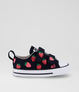 CTAS LOW TODDLER C1 BLACK PINK CANVAS