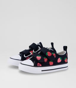 CTAS LOW TODDLER C1 BLACK PINK CANVAS