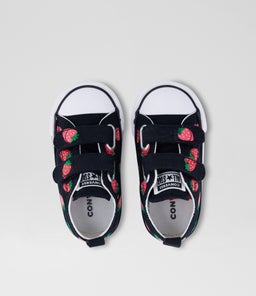 CTAS LOW TODDLER C1 BLACK PINK CANVAS