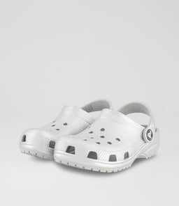 CLASSIC CLOG JNR CC SILVER METALLIC EVA