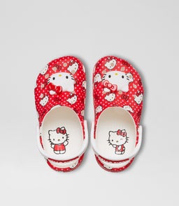HK CLASSIC CLOG JNR CC RED WHITE EVA