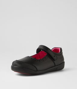 KYLIE JNR E HK CF BLACK LEATHER