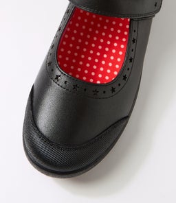 KYLIE JNR E HK CF BLACK LEATHER
