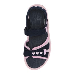 202790 FERN JNR CK NAVY PINK SMOOTH