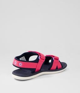 202790 FERN JNR CK NAVY LILAC RASPBERRY SMOOTH