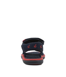 202791 FINN JNR CK NAVY RED SMOOTH