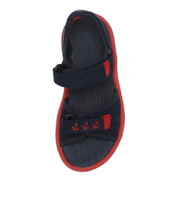 202791 FINN JNR CK NAVY RED SMOOTH