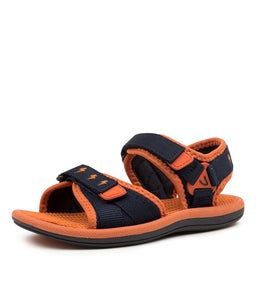 202791 FINN JNR CK NAVY TANGERINE SMOOTH