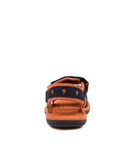 202791 FINN JNR CK NAVY TANGERINE SMOOTH