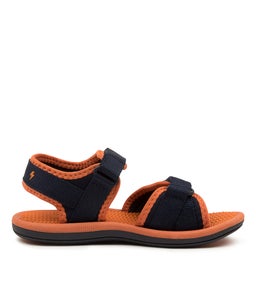 202791 FINN JNR CK NAVY TANGERINE SMOOTH