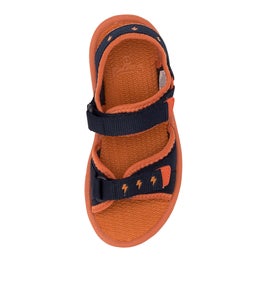 202791 FINN JNR CK NAVY TANGERINE SMOOTH