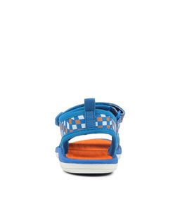 202789 FISHER JNR CK BLUE ORANGE CHECKER SMOOTH