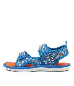 202789 FISHER JNR CK BLUE ORANGE CHECKER SMOOTH
