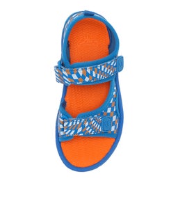 202789 FISHER JNR CK BLUE ORANGE CHECKER SMOOTH