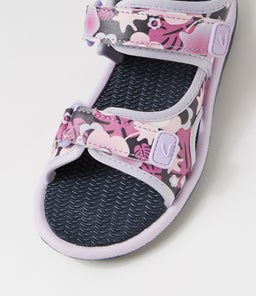 202788 FLORENCE JNR CK NAVY LILAC FLOWER SMOOTH