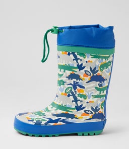 PUDDLES JUNIOR CK BLUE GREEN RUBBER
