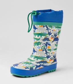 PUDDLES JUNIOR CK BLUE GREEN RUBBER
