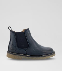 CHELSEA TODDLER CK NAVY GUM SOLE LEATHER