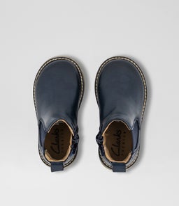 CHELSEA TODDLER CK NAVY GUM SOLE LEATHER