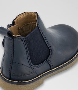CHELSEA TODDLER CK NAVY GUM SOLE LEATHER