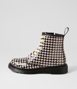 1460 JUNIOR HEART OVERLAY PATENT LEATHER
