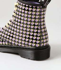 1460 JUNIOR HEART OVERLAY PATENT LEATHER