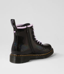 1460 JUNIOR BLACK & LILAC GALAXY SHIMMER SMOOTH