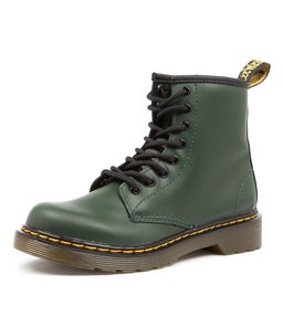1460 JUNIOR DMS GREEN LEATHER