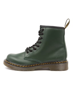1460 JUNIOR DMS GREEN LEATHER
