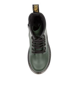 1460 JUNIOR DMS GREEN LEATHER