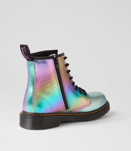 1460 JUNIOR MULTI RAINBOW CRINKLE LEATHER