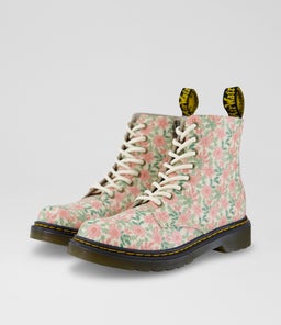 1460 JUNIOR CREAM MULTI LEATHER
