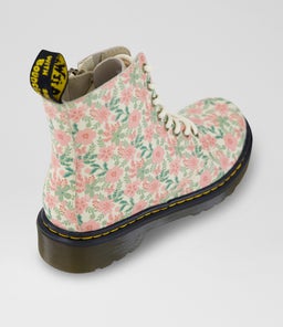 1460 JUNIOR CREAM MULTI LEATHER