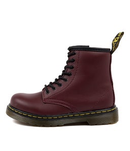 1460 JUNIOR CHERRY RED LEATHER