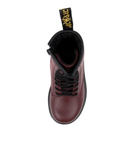 1460 JUNIOR CHERRY RED LEATHER