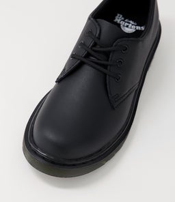 1461 MONO SHOE JNR DM BLACK SOFTY LEATHER
