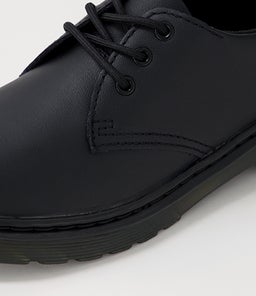 1461 MONO SHOE JNR DM BLACK SOFTY LEATHER