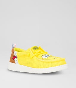 WALLY FUNK SPONGEBOB JUNIOR HD BROWN YELLOW MESH CANVAS