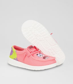 WALLY FUNK SPEBOB PAT JNR HD PINK GREEN MESH CANVAS