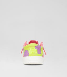 WALLY FUNK SPEBOB PAT JNR HD PINK GREEN MESH CANVAS