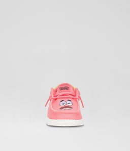 WALLY FUNK SPEBOB PAT JNR HD PINK GREEN MESH CANVAS