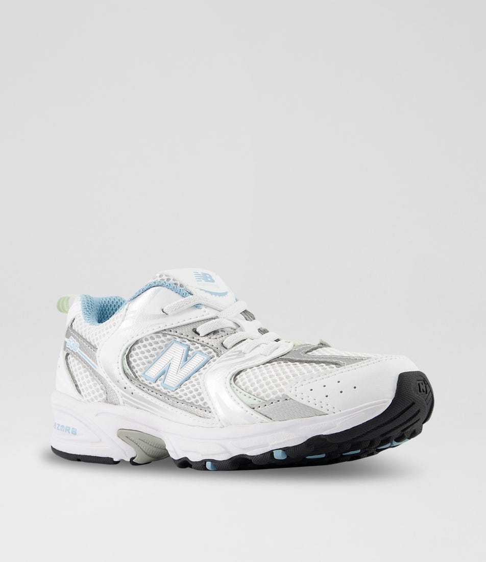 530 Jnr White Pink Silver Mesh Sneakers | Shop Online at