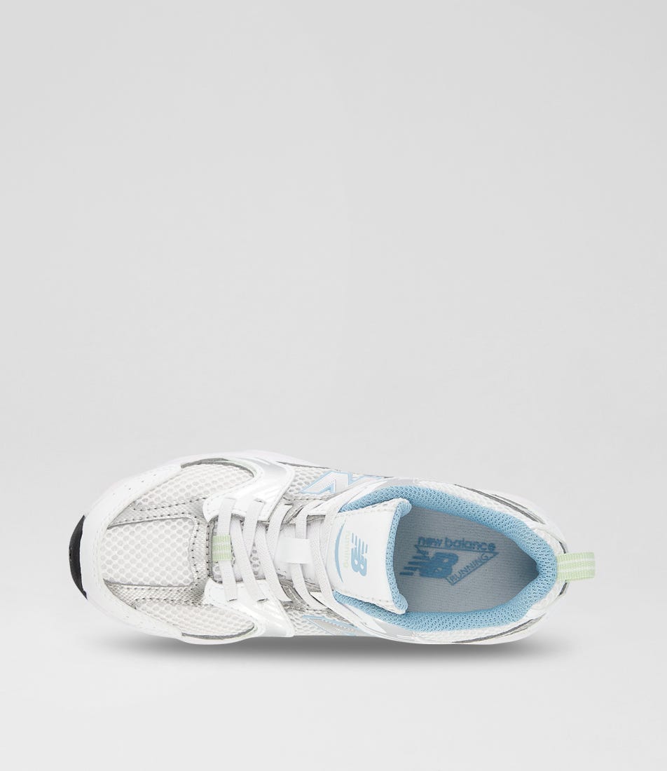 530 Jnr White Silver Blue Mesh Sneakers | Shop Online at